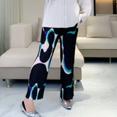 Designer Plissé Trousers